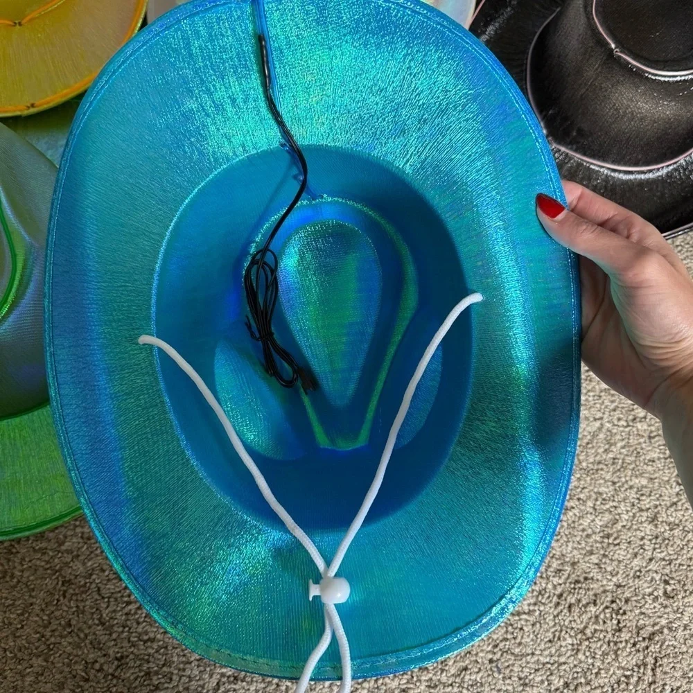 Neon Light Up Cowboy Hat | OS
